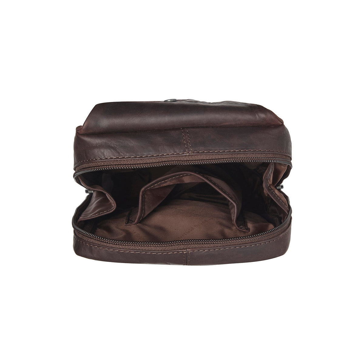 Brown Leather Sling Bag Turelle pour Femme, detail view 5