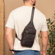 Leather Sling Bag Turelle pour Femme – Vue produit alternative 3