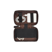 Tailored Rib Cuffs &amp; Hem Craftsmanship Construction Detail on Leather Tech-Organizer Ardan pour Femme
