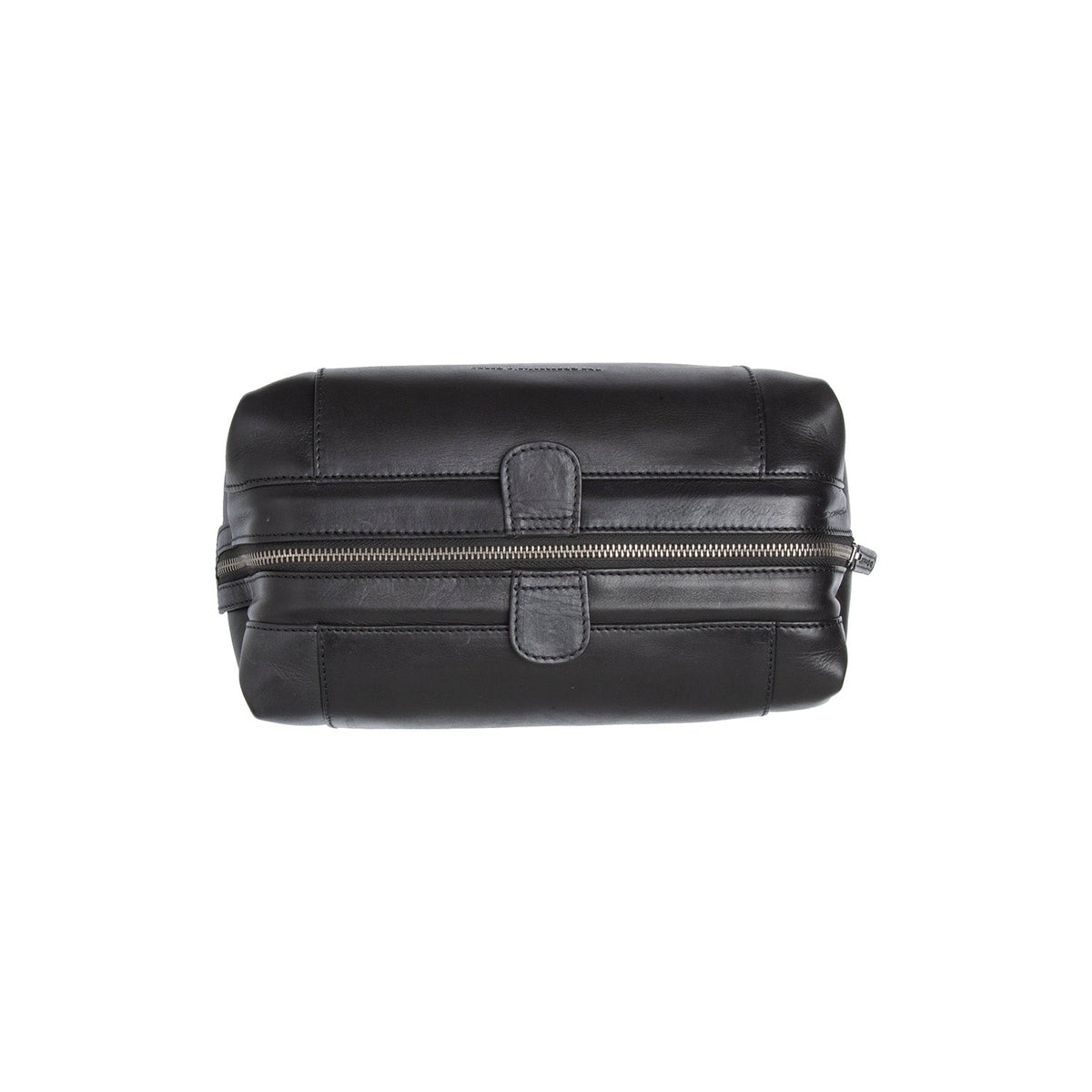 
Biassa Trousse de toilette en cuir pleine fleur - Vue de profil mettant en valeur la coupe de manche ergonomique