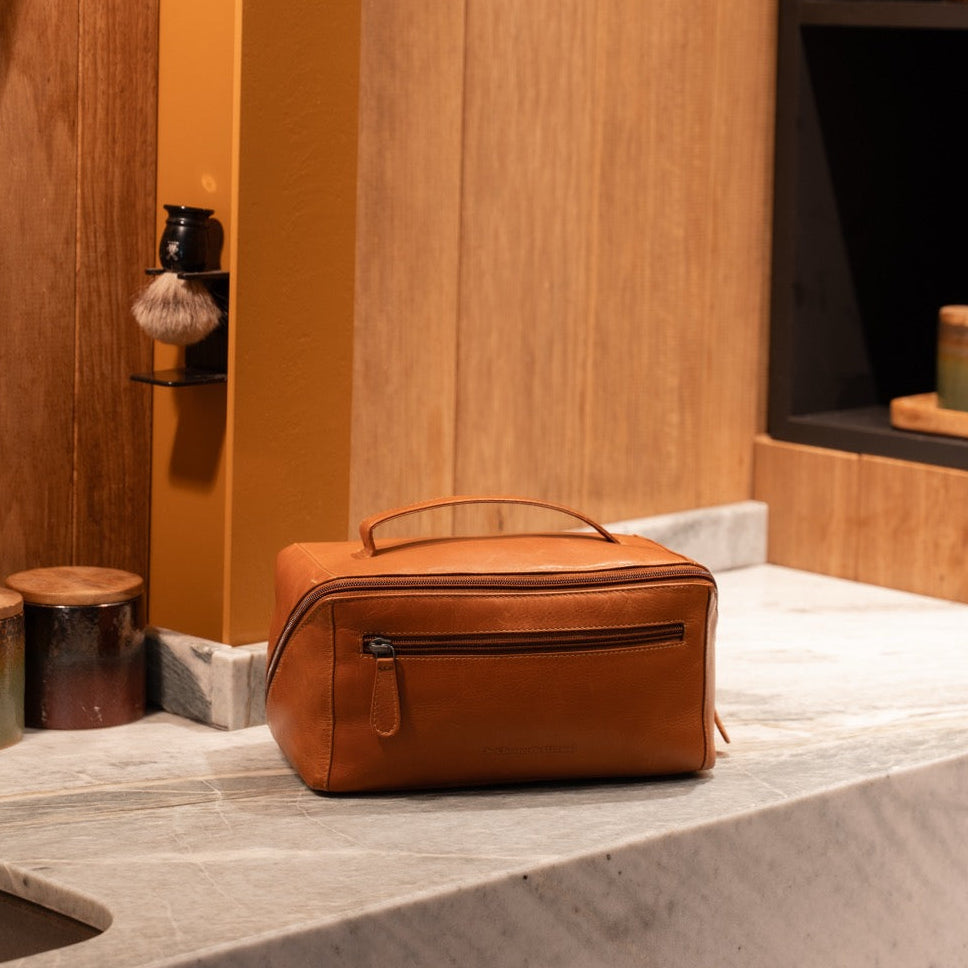 Elmia Full-Grain Leather Toiletry Bag pour Femme – Vue produit alternative 3