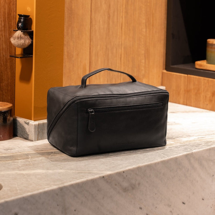 Trevia Trousse de toilette en cuir pleine fleur