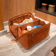 Trevia Full-Grain Leather Toiletry Bag pour Femme – Vue produit alternative 3