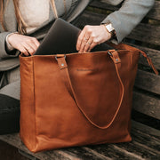 
Berlin Sac cabas en cuir pleine fleur – alternate product view 2