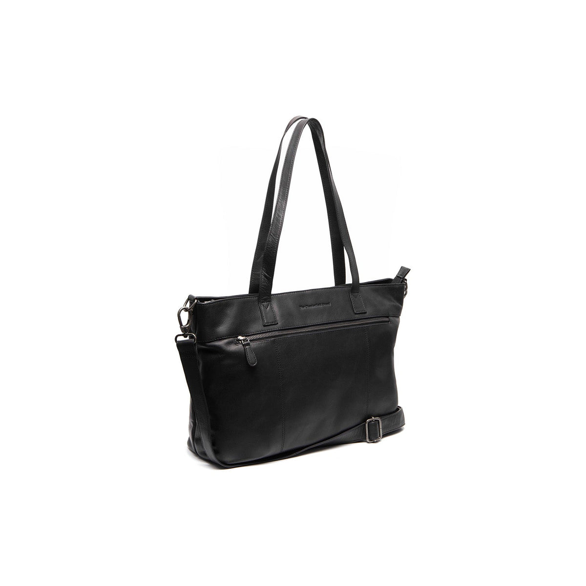 Osira Full-Grain Leather Tote Bag pour Femme in Classic 100% Full-Grain Leather - Full Exterior Front Profile View | Acheter en ligne