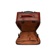 
Tailored Rib Cuffs & Hem Craftsmanship Construction Detail on Leather Trolley San Marino pour Femme