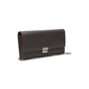 Bora Full-Grain Leather Waiter Wallet pour Femme in Classic 100% Full-Grain Leather - Full Exterior Front Profile View | Acheter en ligne