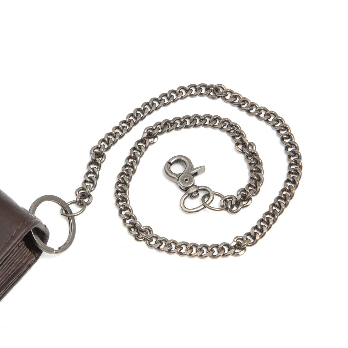 Bora Full-Grain Leather Waiter Wallet pour Femme - Structured Side Profile Showing Gusset Depth &amp; Expansion Capacity