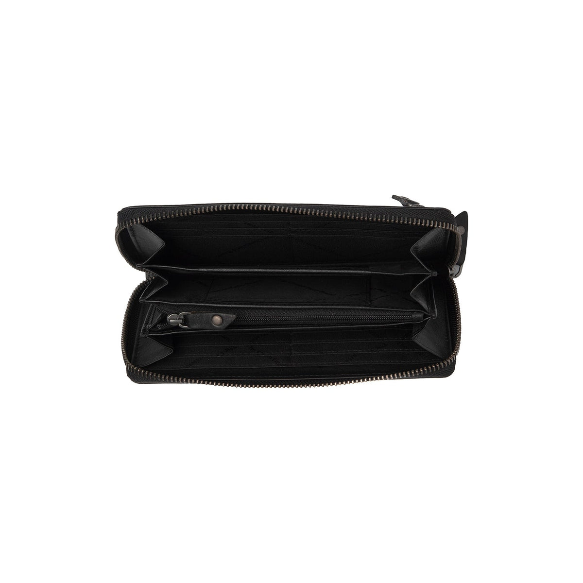Classic 100% Full-Grain leather Wallet - Rear Perspective Showing Reinforced Leather Straps &amp; Stitching
