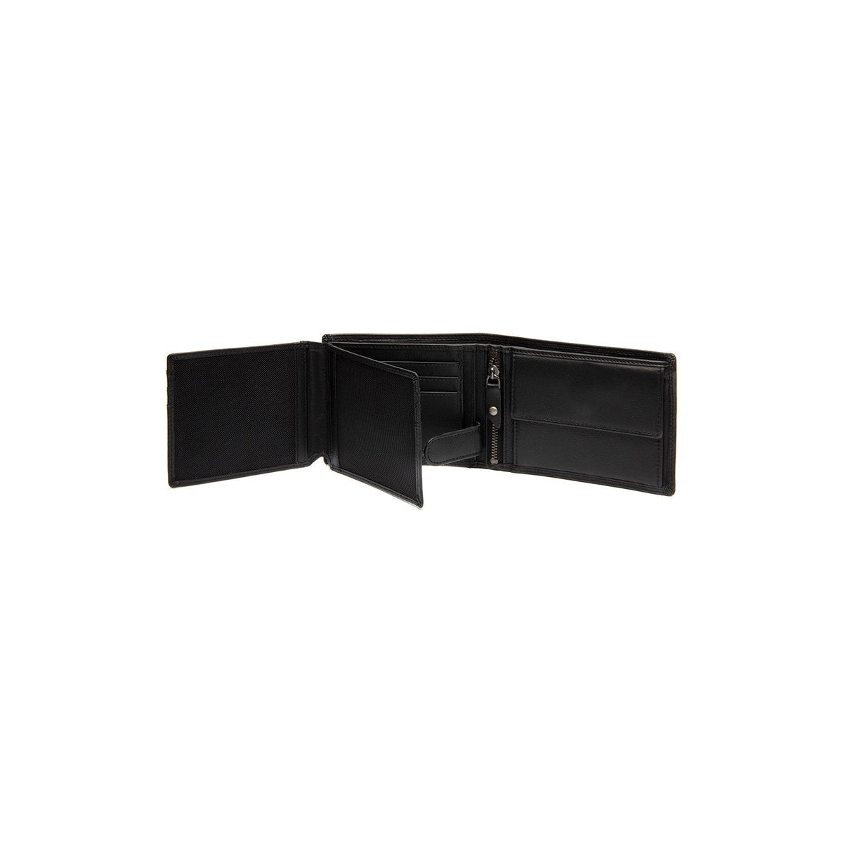 Classic 100% Full-Grain leather Wallet - Rear Perspective Showing Reinforced Leather Straps &amp; Stitching