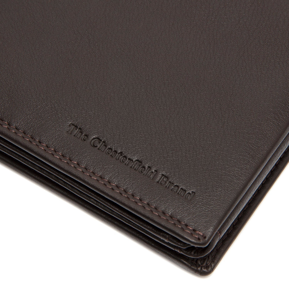 Brown Leather Wallet Hendrick, detail view 3