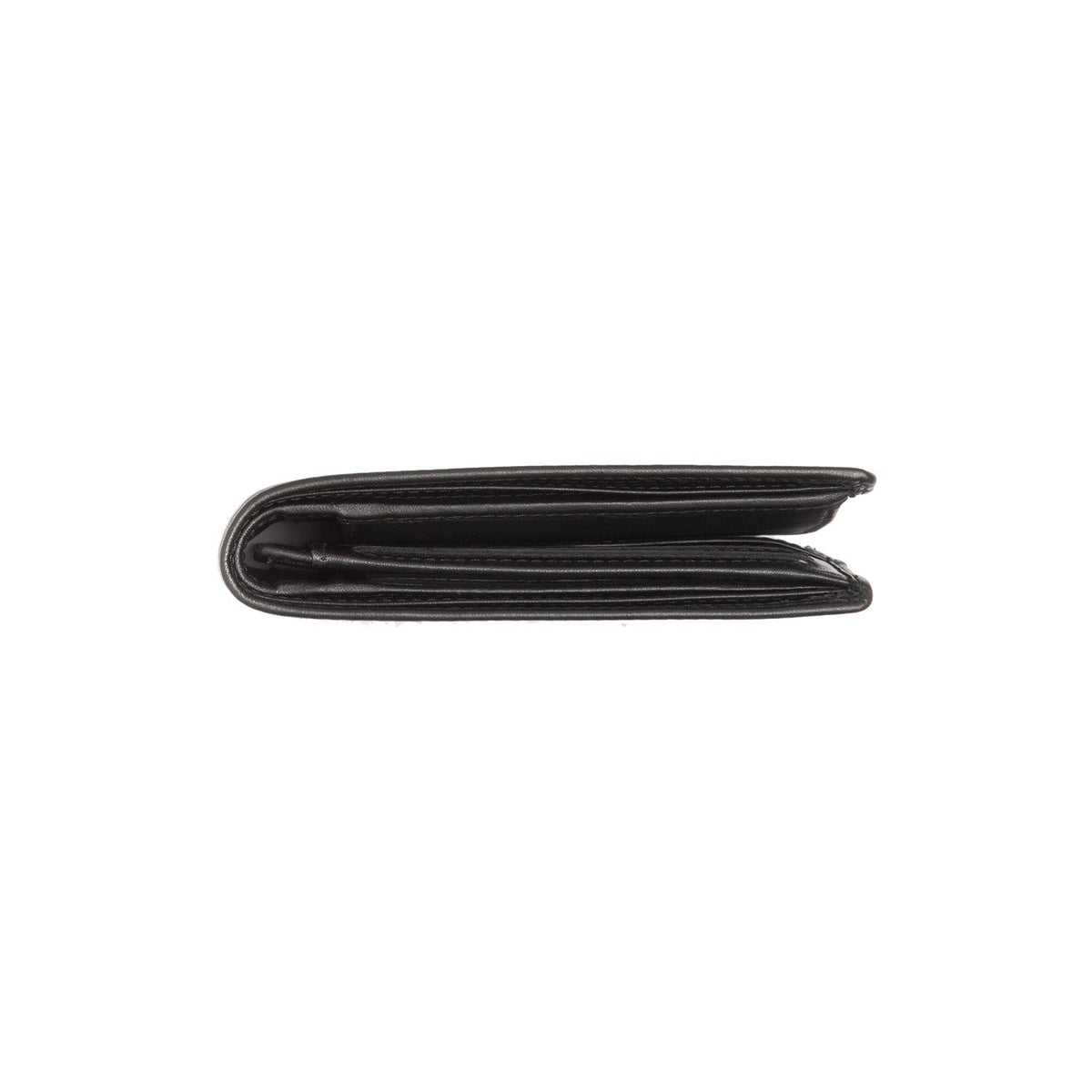 Lynnwood Full-Grain Portefeuille en Cuir pour Homme - Structured Side Profile Showing Gusset Depth &amp; Expansion Capacity