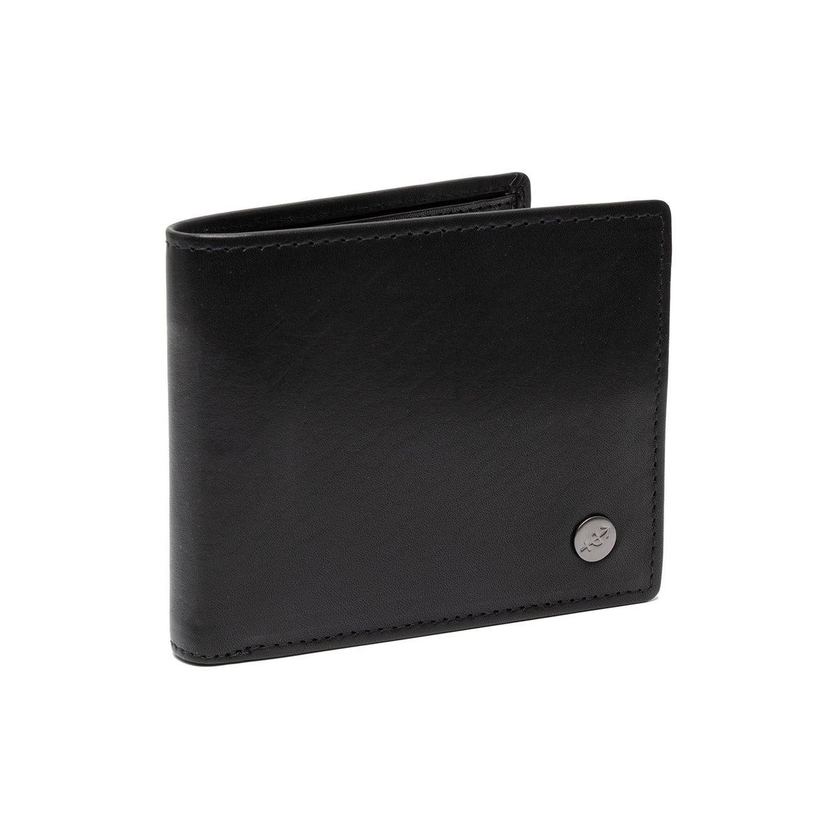 Positano Full-Grain Leather Wallet in Tan 100% Full-Grain Leather - Full Exterior Front Profile View | Acheter en ligne