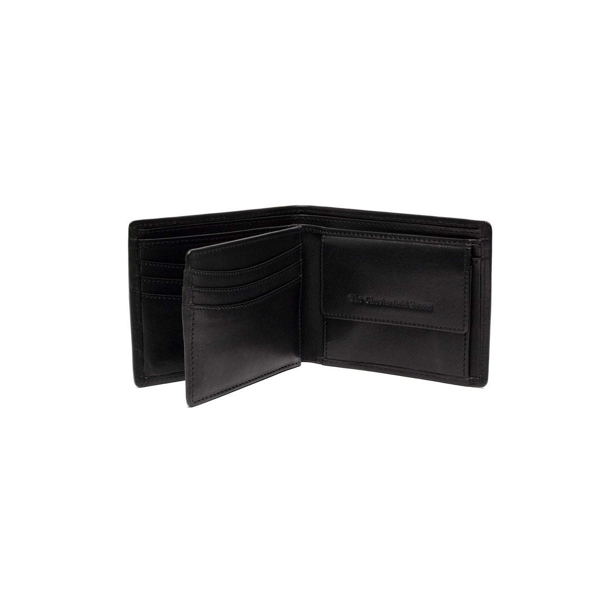 Positano Full-Grain Leather Wallet - Structured Side Profile Showing Gusset Depth & Expansion Capacity