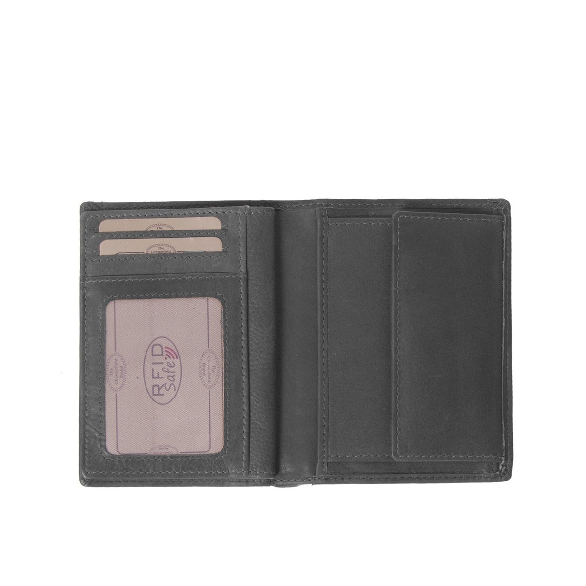 
Classic 100% Full-Grain leather Wallet - Perspective arrière montrant les bretelles en cuir renforcées