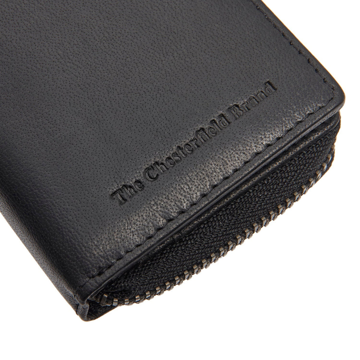 Sionel Full-Grain Portefeuille en Cuir pour Femme - Structured Side Profile Showing Gusset Depth &amp; Expansion Capacity