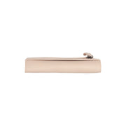 Solid Antique Brass Hardware &amp; Heavy-Duty Dual Zipper Detail on Valetta Full-Grain Portefeuille en Cuir pour Femme