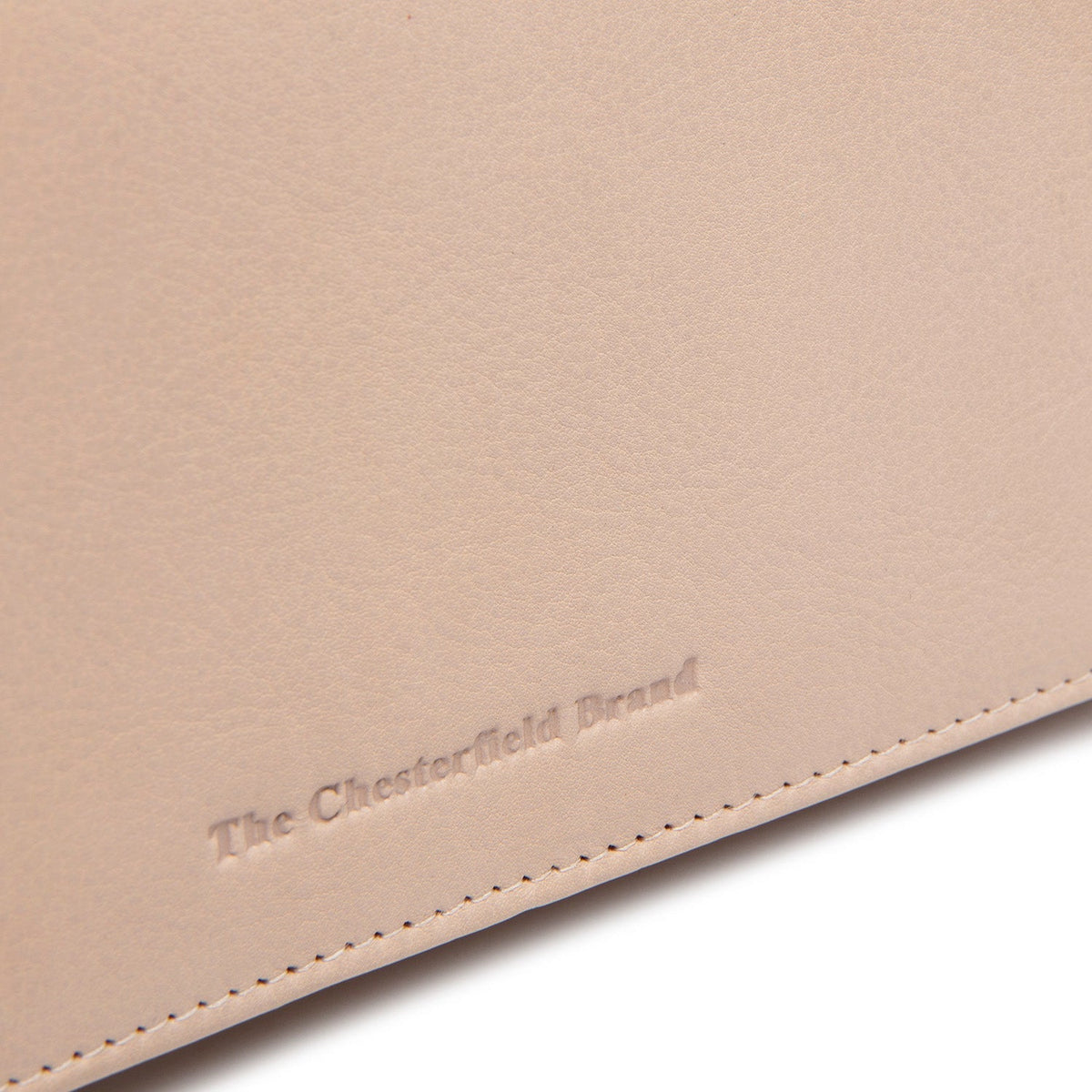 Classic 100% Full-Grain leather Wallet - Rear Perspective Showing Reinforced Leather Straps &amp; Stitching