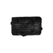 Liam Full-Grain Leather Weekender Bag pour Femme - Structured Side Profile Showing Gusset Depth &amp; Expansion Capacity