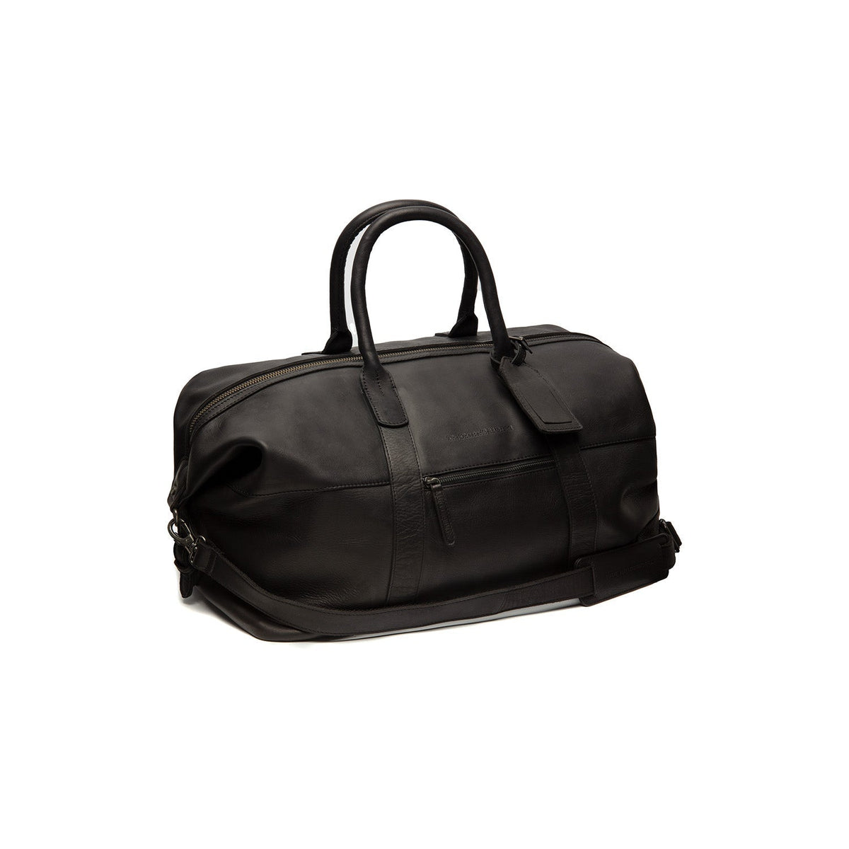 Portsmouth Full-Grain Leather Weekender Bag pour Femme in Classic 100% Full-Grain Leather - Full Exterior Front Profile View | Acheter en ligne