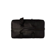 Portsmouth Full-Grain Leather Weekender Bag pour Femme - Structured Side Profile Showing Gusset Depth &amp; Expansion Capacity
