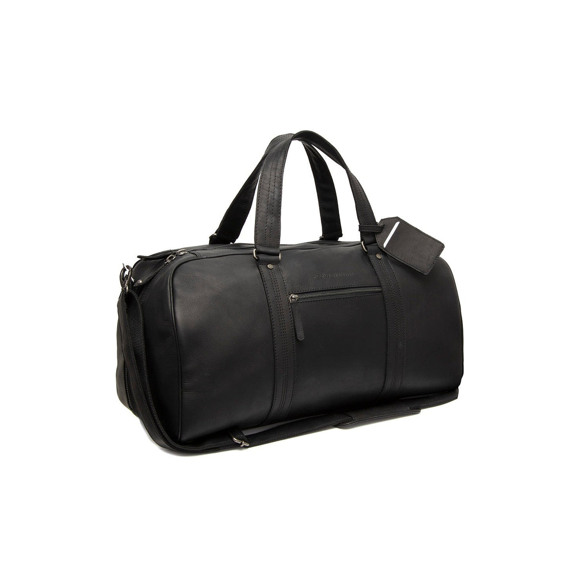 Rivaro Full-Grain Leather Weekender Bag pour Femme in Classic 100% Full-Grain Leather - Full Exterior Front Profile View | Acheter en ligne