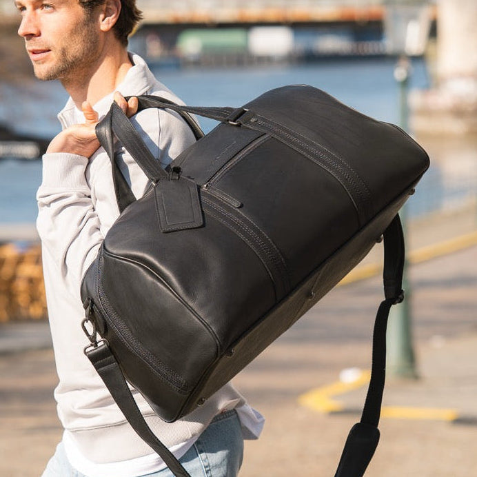 Rivaro Full-Grain Leather Weekender Bag pour Femme