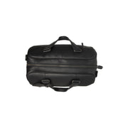 Solid Antique Brass Hardware &amp; Heavy-Duty Dual Zipper Detail on Volenza Full-Grain Leather Weekender Bag pour Femme