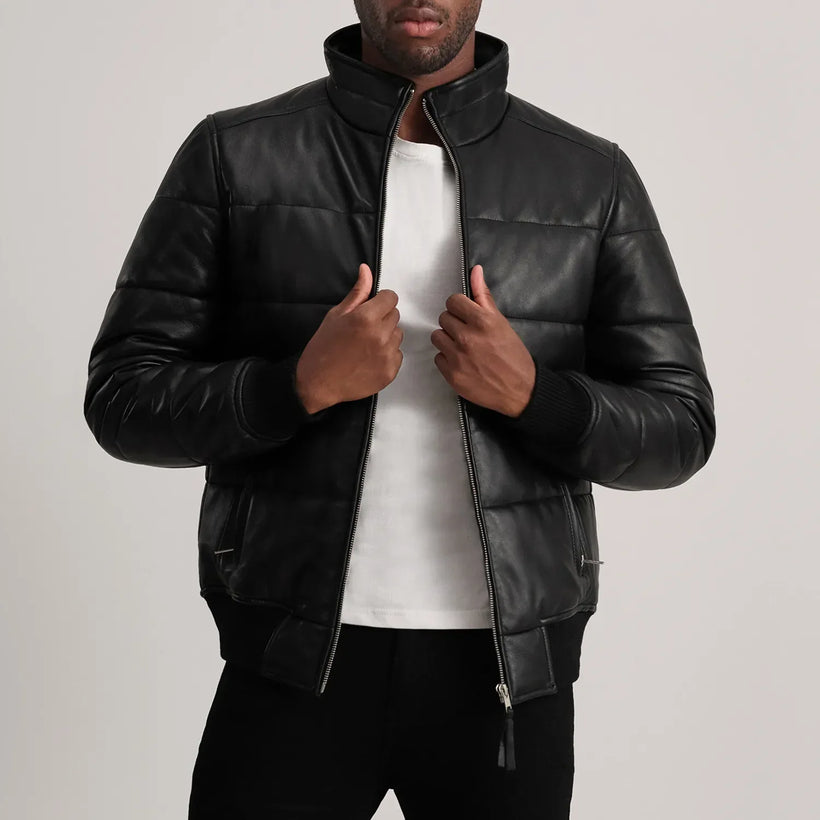 Lucas Blouson Bomber en Cuir pour Homme