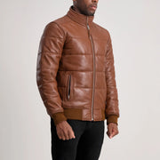 
Lucas Blouson Bombardier en Cuir pour Homme – alternate product view 2