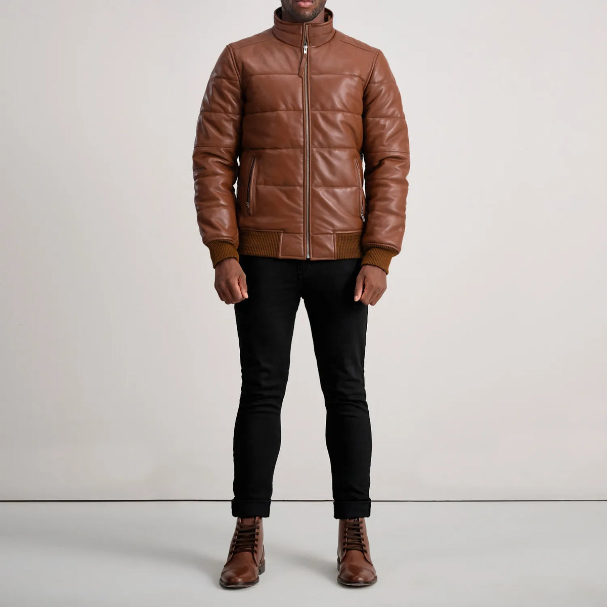 
Lucas Blouson Bombardier en Cuir pour Homme – alternate product view 3
