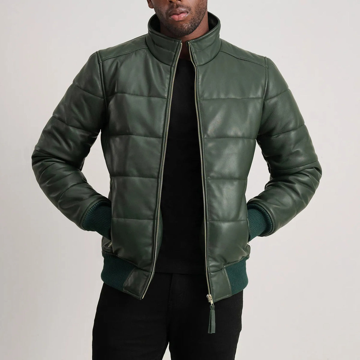 
Lucas Blouson Bombardier en Cuir pour Homme – alternate product view 1