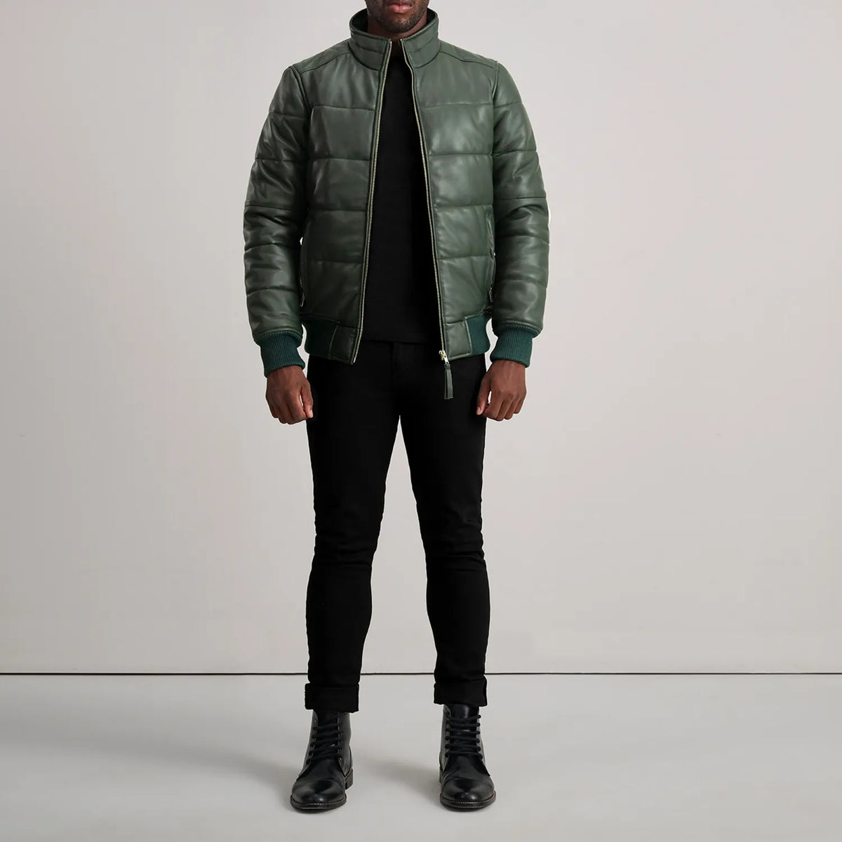 
Lucas Blouson Bombardier en Cuir pour Homme – alternate product view 3