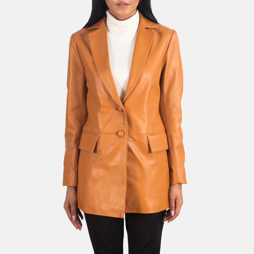 Marilyn Blazer en Cuir pour Femme