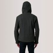 Vue détaillée of Hooded &amp; Zipper with placket Hardware on Marlo Olive Canvas Hooded Work Veste en Cuir pour Homme For Men