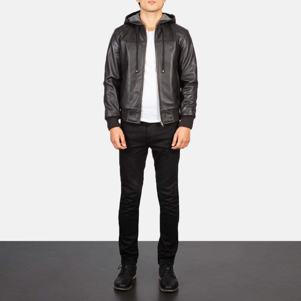 
Nintenzo Blouson Bombardier en Cuir pour Homme – alternate product view 3