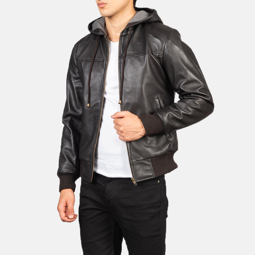 
Nintenzo Blouson Bombardier en Cuir pour Homme – alternate product view 6