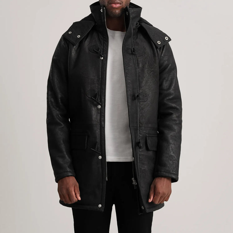 Nolan Manteau en Cuir pour Homme