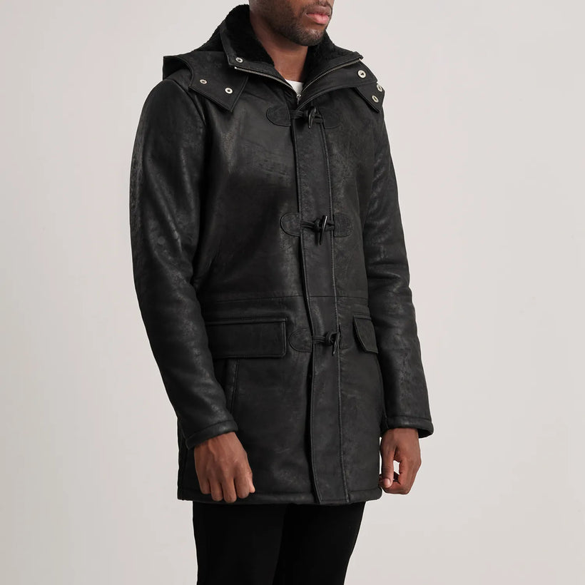 Nolan Manteau en Cuir pour Homme