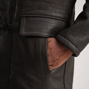 Nolan Manteau en Cuir pour Homme – Vue produit alternative 6