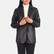 Norma Blazer en Cuir pour Femme – Vue produit alternative 2