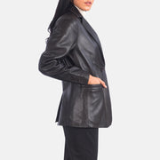 Norma Blazer en Cuir pour Femme – Vue produit alternative 3