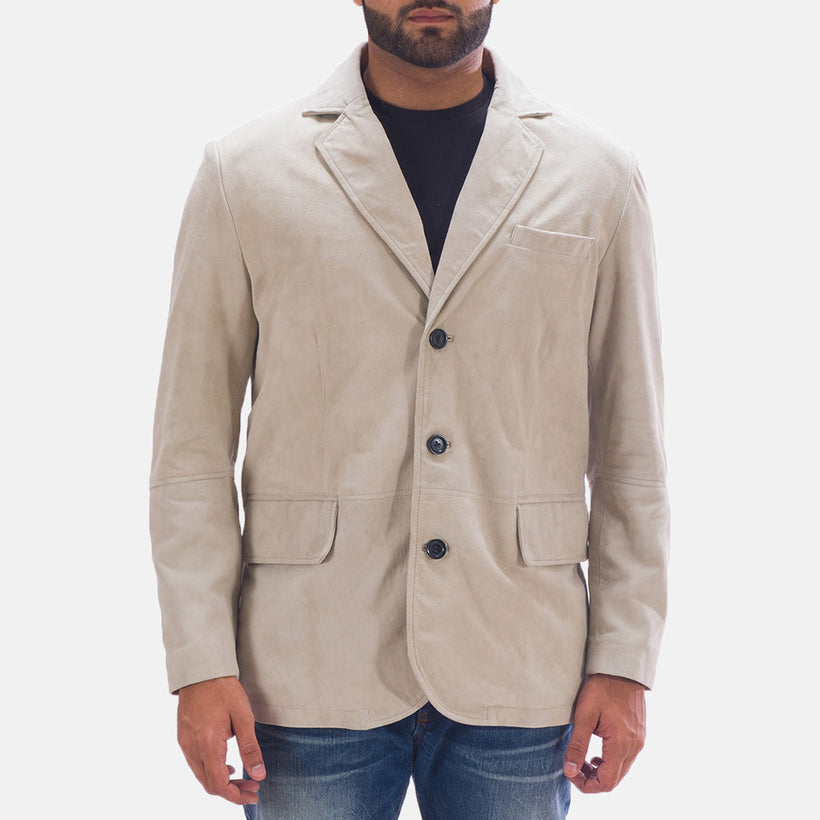 Professor By Day Suede Blazer en Cuir pour Homme