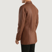 Ray Cutler Veste en Cuir pour Homme – Vue produit alternative 5