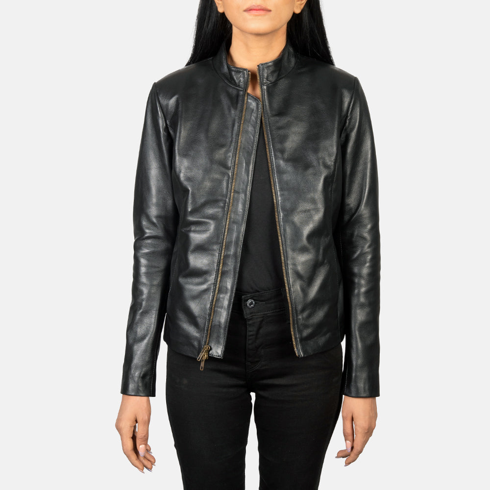 
Rumella Veste Motard en Cuir pour Femme – alternate product view 1