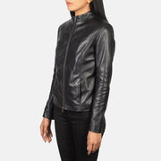 
Rumella Veste Motard en Cuir pour Femme – alternate product view 2