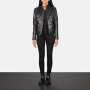 
Rumella Veste Motard en Cuir pour Femme – alternate product view 3