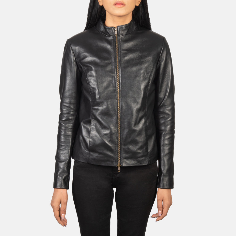 
Rumella Veste Motard en Cuir pour Femme – alternate product view 4