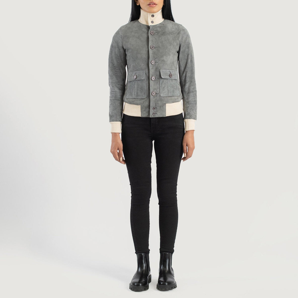 
Sasha A1 Blouson Bombardier en Cuir pour Femme – alternate product view 3