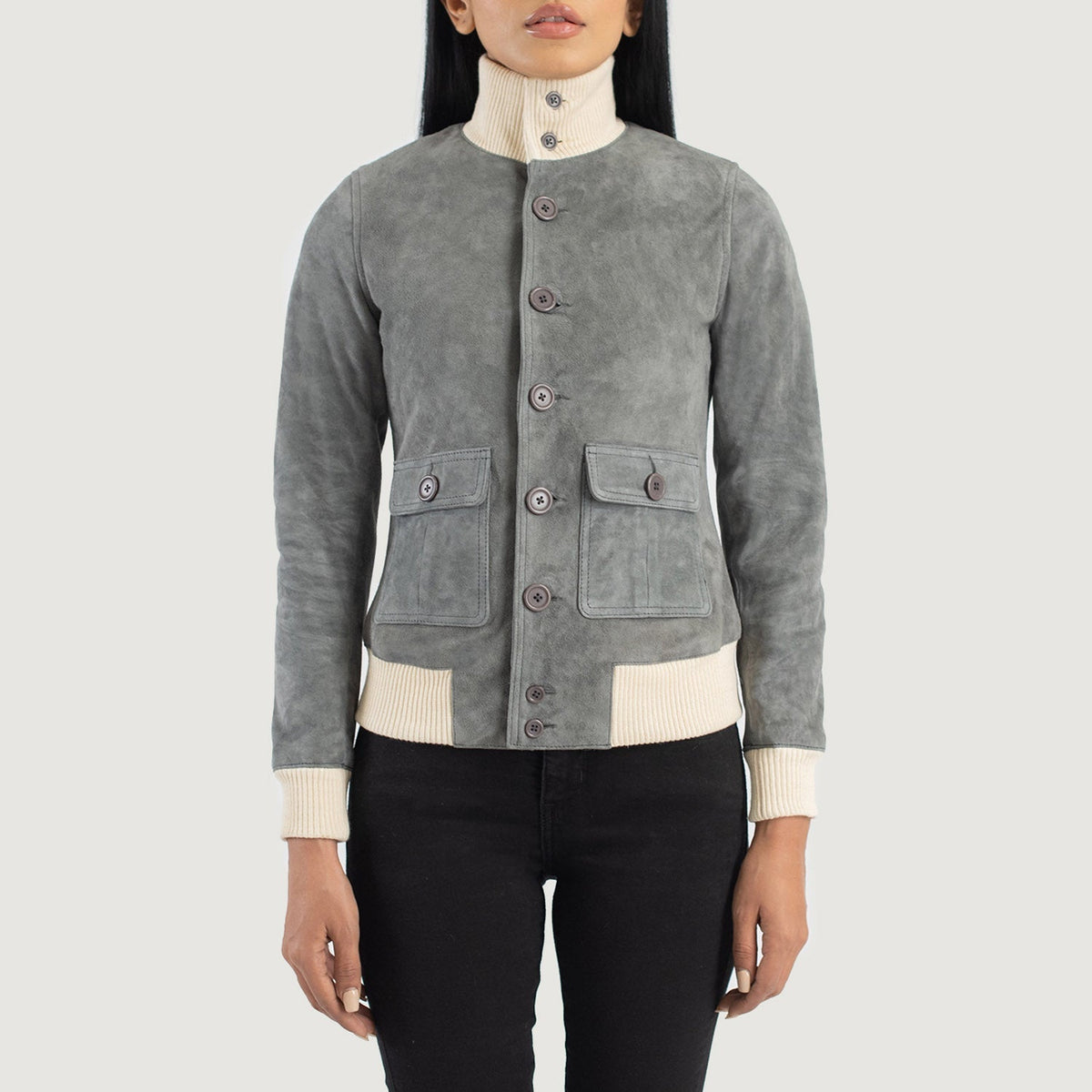 
Sasha A1 Blouson Bombardier en Cuir pour Femme – alternate product view 4